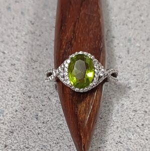 Firm Final price!*Peridot Sterling Ring(6.5) August Birthstone